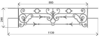 FENSTERSTANGE GELÄNDER BALUSTRADE BL